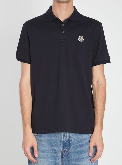 Moncler Navy Polo Blue