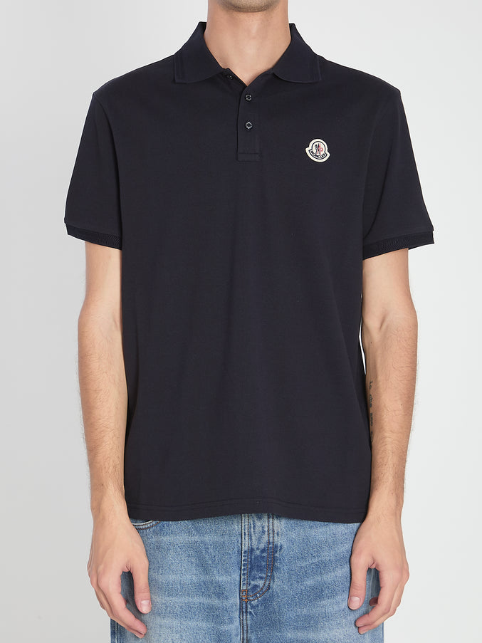 Moncler Navy Polo Blue