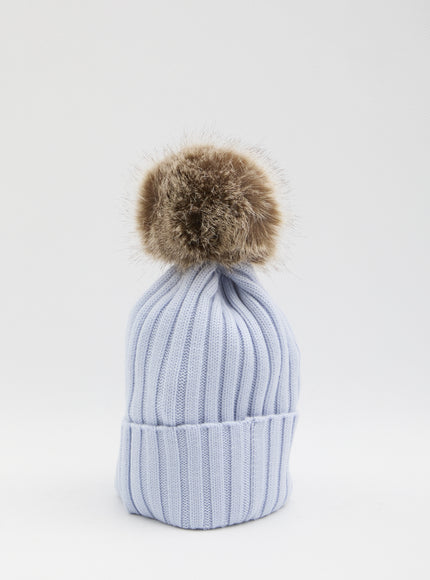 Moncler Wool Beanie With Pom Pom