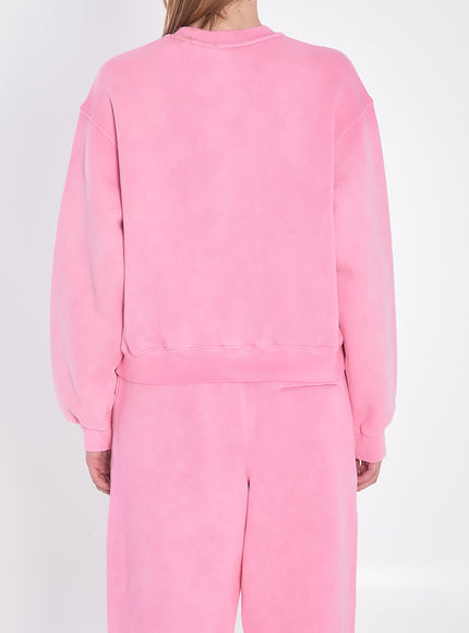 Alexander Wang Puff Print Sweatshirt In Brushed Terry