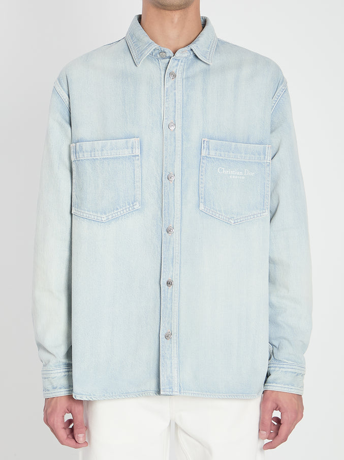 Dior Homme Christian Dior Couture Shirt Blue