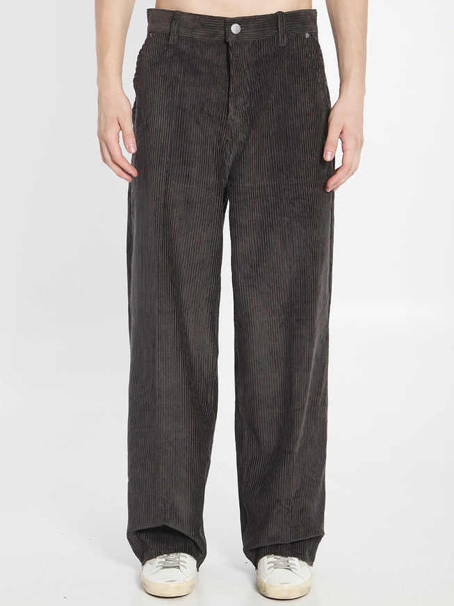 Ami Paris Corduroy Velvet Pants Grey