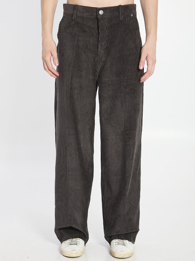 Ami Paris Corduroy Velvet Pants Grey