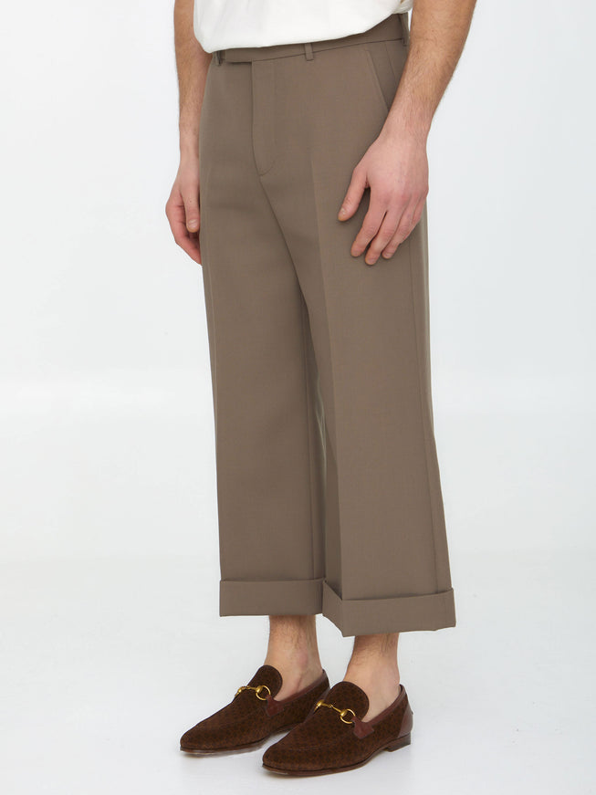 Gucci Textured Gabardine Trousers