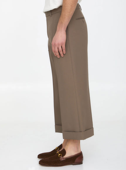 Gucci Textured Gabardine Trousers