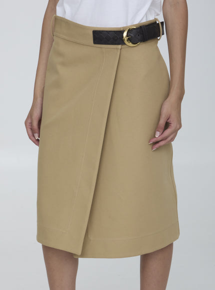 Bottega Veneta Wrap Midi Skirt