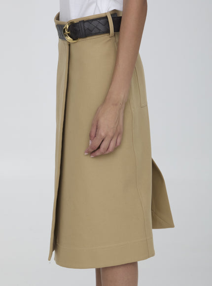 Bottega Veneta Wrap Midi Skirt