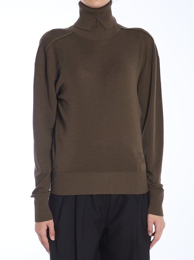 Burberry Wool Sweater Green