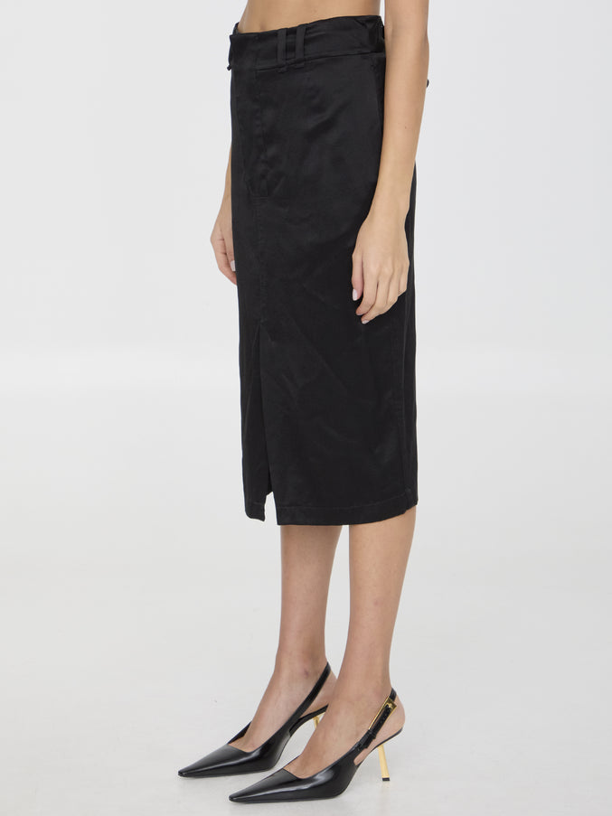 Saint Laurent Silk Skirt
