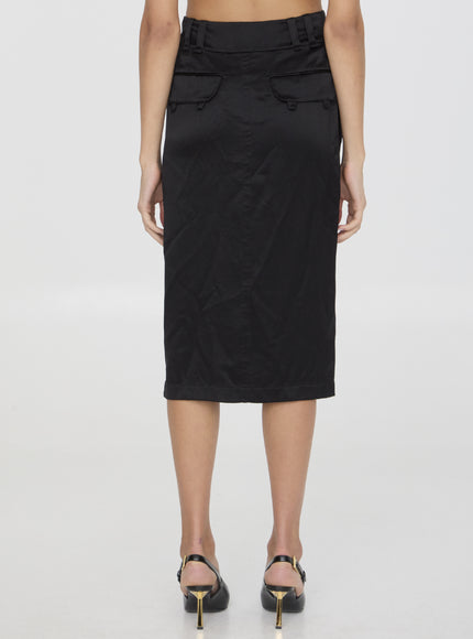Saint Laurent Silk Skirt