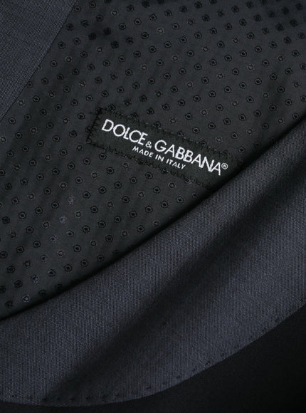 Dolce & Gabbana Black Wool Waistcoat Dress Formal Vest