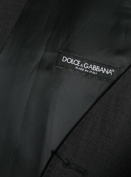 Dolce & Gabbana Black Cotton Waistcoat Dress Formal Vest