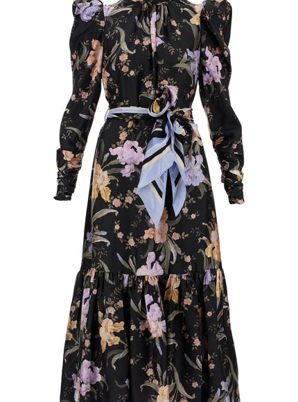 Zimmermann eden midi dress with floral print