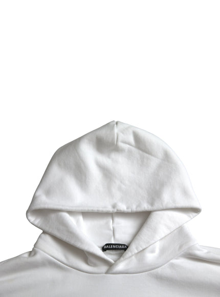 a white sweatshirt with a hoodie on it