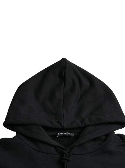 Balenciaga black cotton hood detail