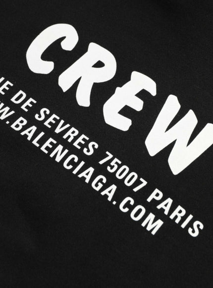 Balenciaga CREW back logo close-up