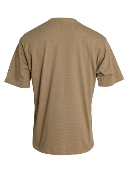 Balenciaga Brown Cotton Symbolic Jersey Vintage Crew Neck T-shirt