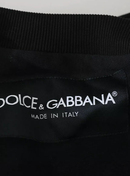 Dolce & Gabbana DG Sequined Hooded Pullover Sweater