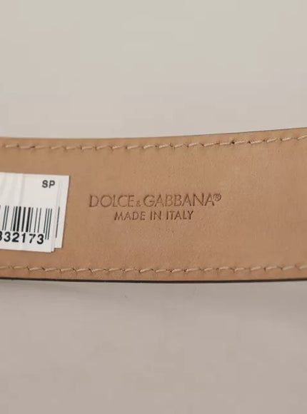 a brown belt with a bar code on it