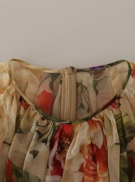 a blouse with a flower pattern on it