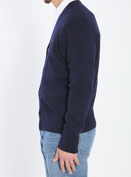 Ami Paris Ami De Coeur Wool Cardigan
