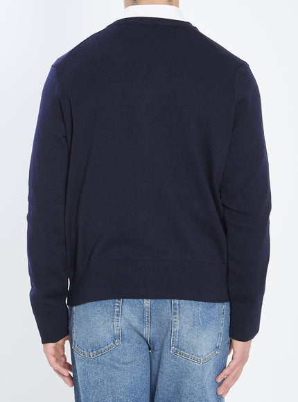 Ami Paris Ami De Coeur Wool Cardigan
