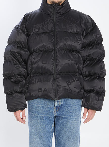 Balenciaga Bb Garde-robe Puffer Jacket Black