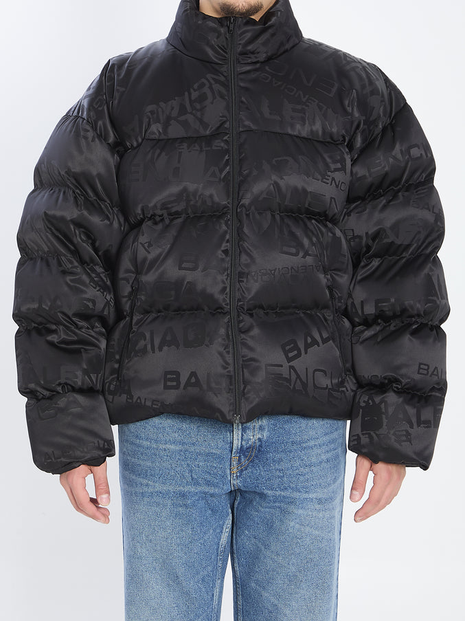 Balenciaga Bb Garde-robe Puffer Jacket Black