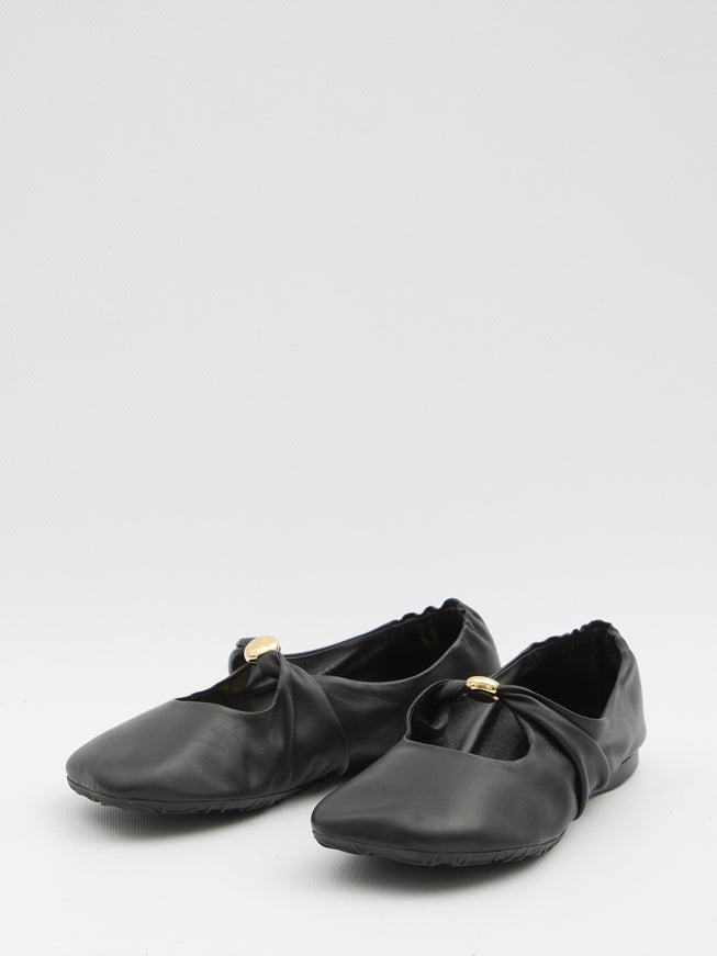 Loewe Pebble Ballerina In Nappa Leather