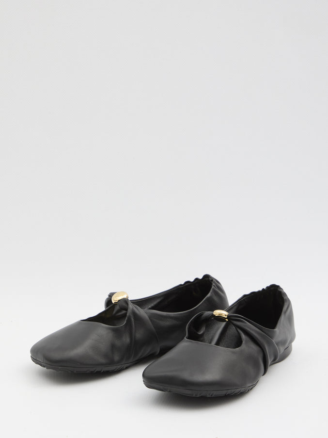 Loewe Pebble Ballerina In Nappa Leather