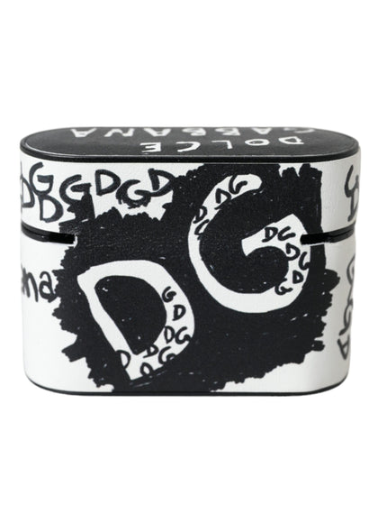 a black and white container with a black and white design