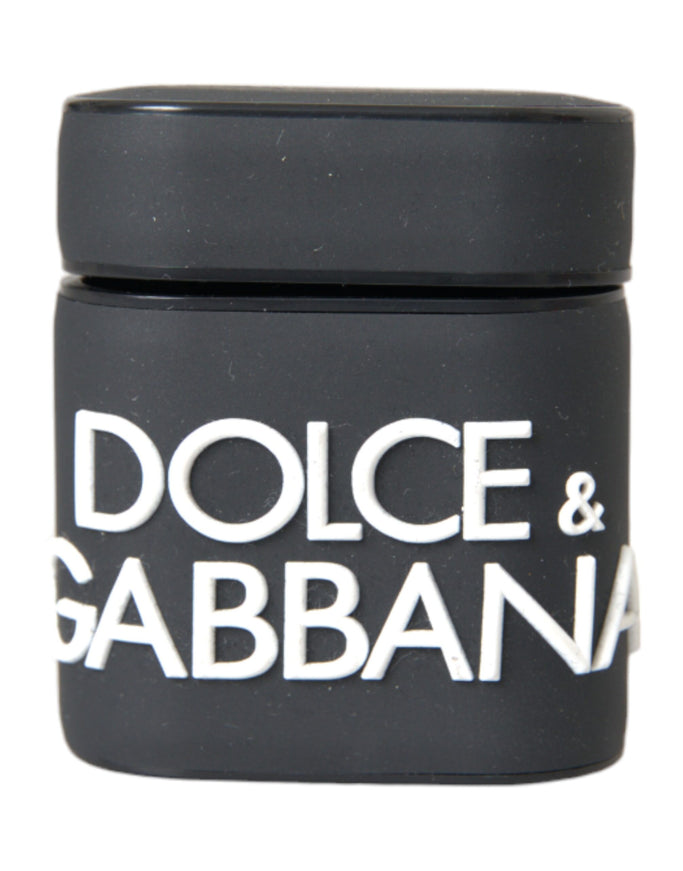 dolce and garbana logo on a black canister