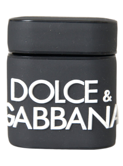 dolce and garbana logo on a black canister