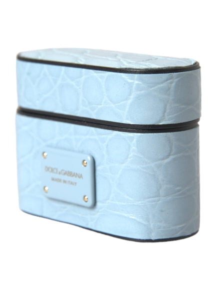 a white and blue box with a black strap