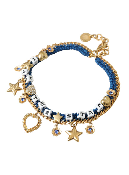 a bracelet with charms and charms on it