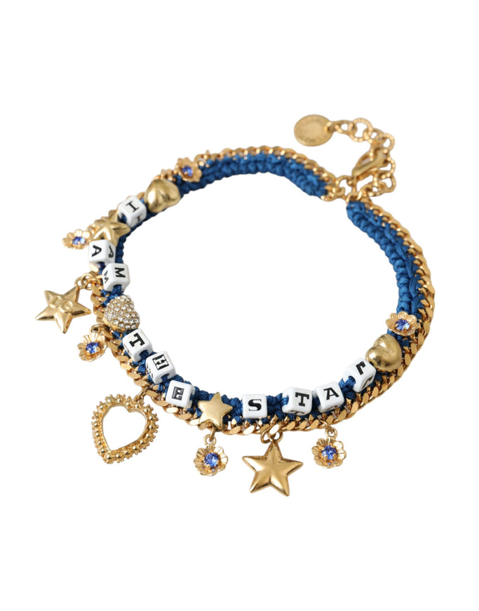 a bracelet with charms and charms on it