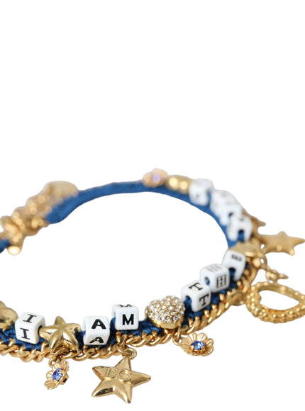 a bracelet with charms and charms on it