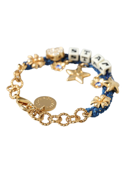 a bracelet with charms and charms on it