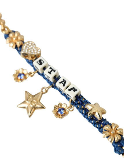 a bracelet with charms and charms on it