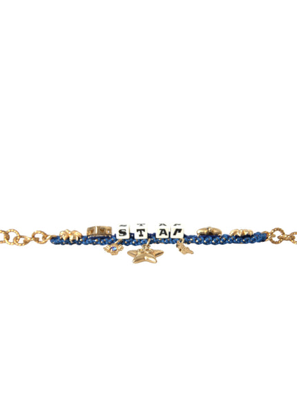 a bracelet with a star charm on it