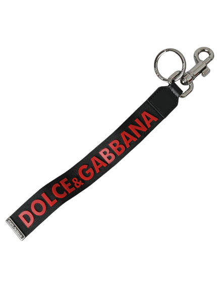 a keychain with the word dolce and garbana printed on it