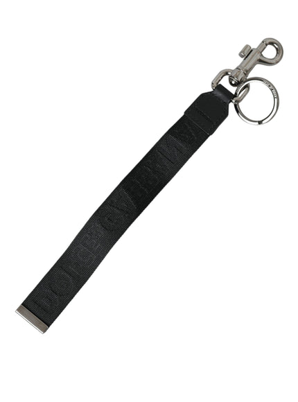 a keychain with a metal hook attached to it