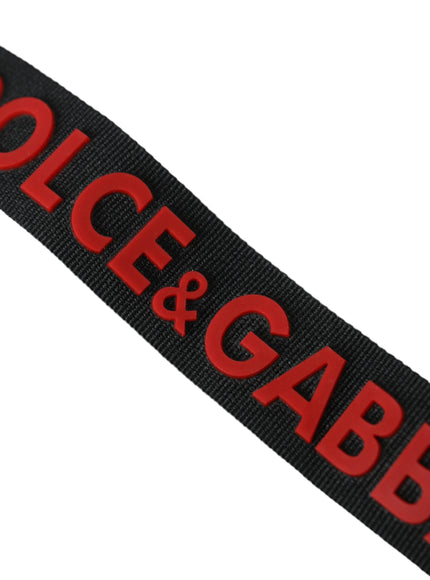 a black and red belt with the word police and gabb on it