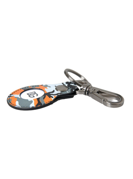 a key chain with a camo design on it