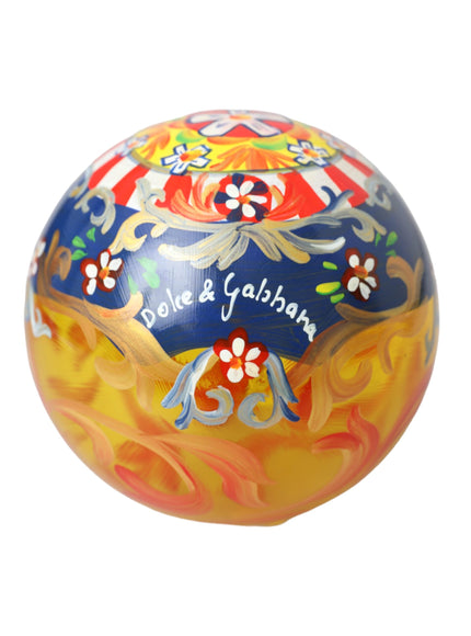 a colorful ball with a picture of a woman on it