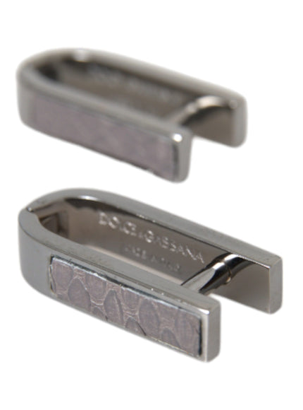 Dolce & Gabbana silver plated brass cufflinks