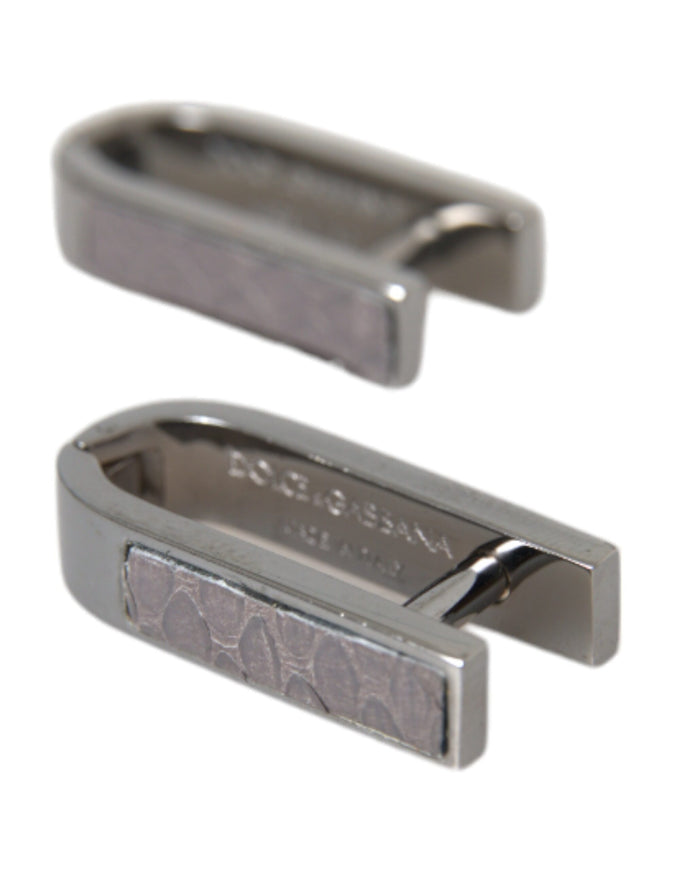 Dolce & Gabbana silver plated brass cufflinks