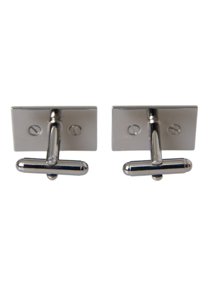 Dolce & Gabbana silver plated cufflinks back view