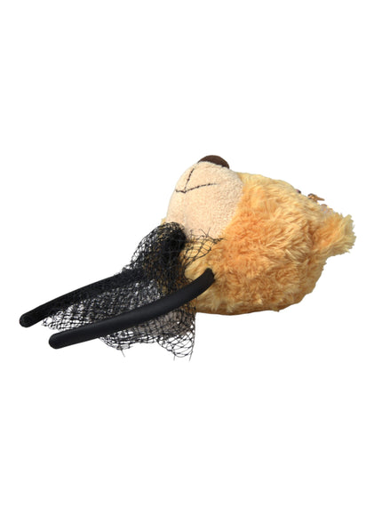 Side view of Dolce & Gabbana teddy bear hair band