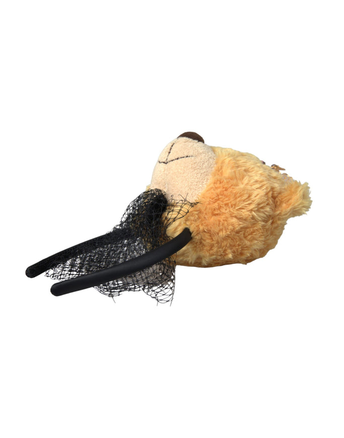 Side view of Dolce & Gabbana teddy bear hair band